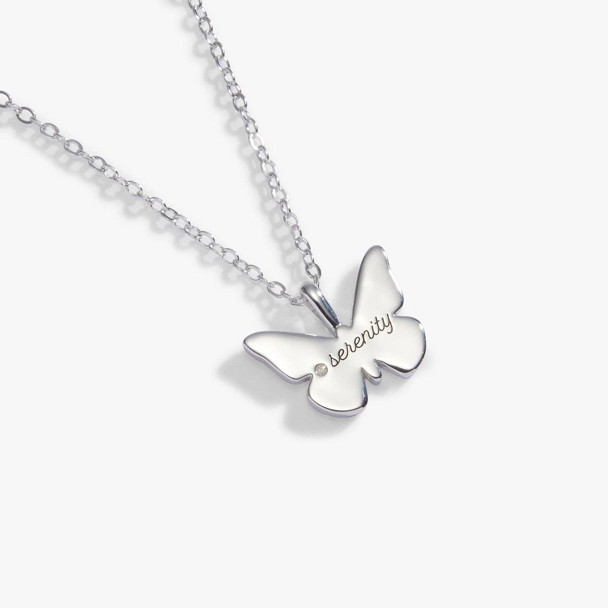 Alex & Ani October 'Serenity' Butterfly Birthstone Pendant