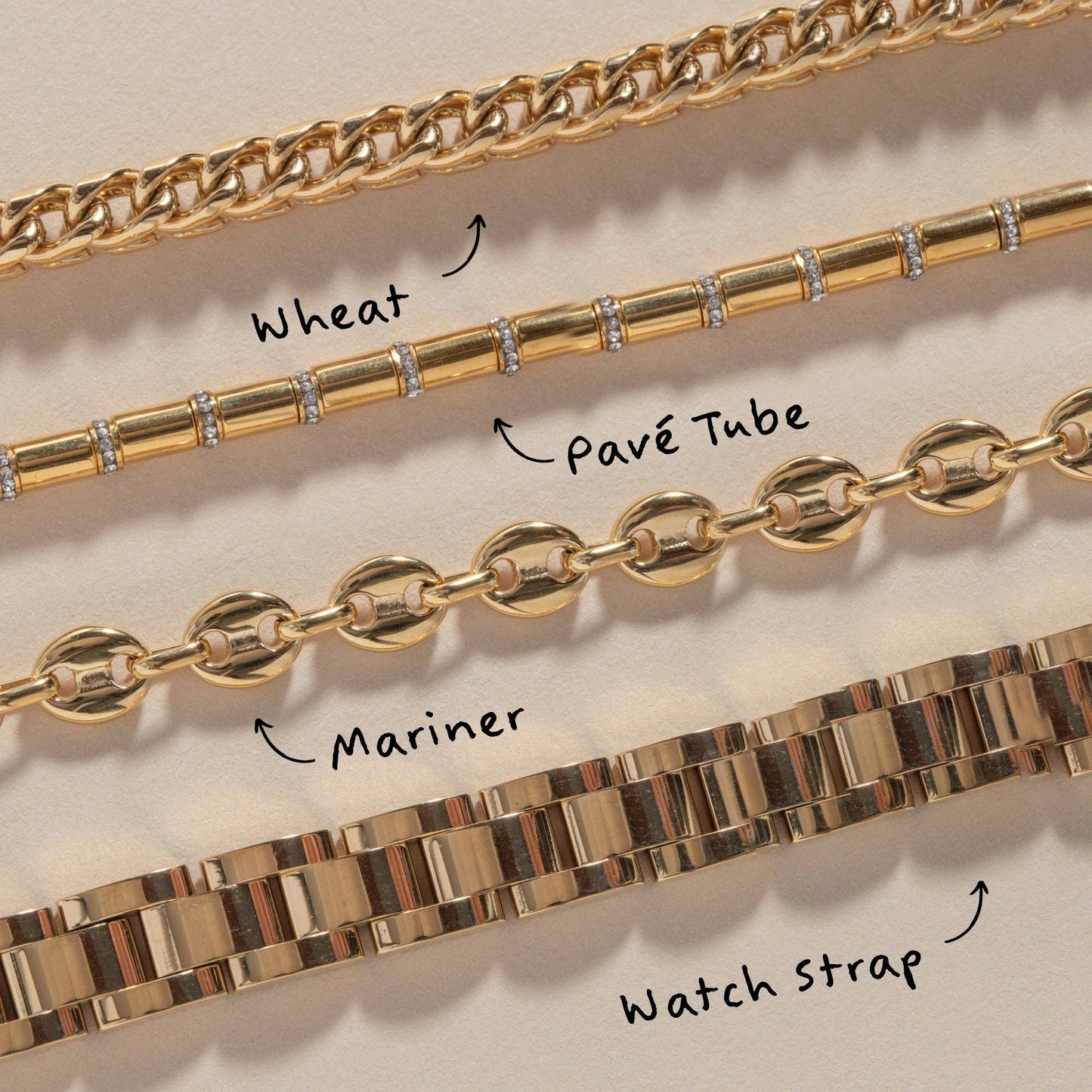 ALEX + ANI - Adjustable Wheat Chain Bracelet