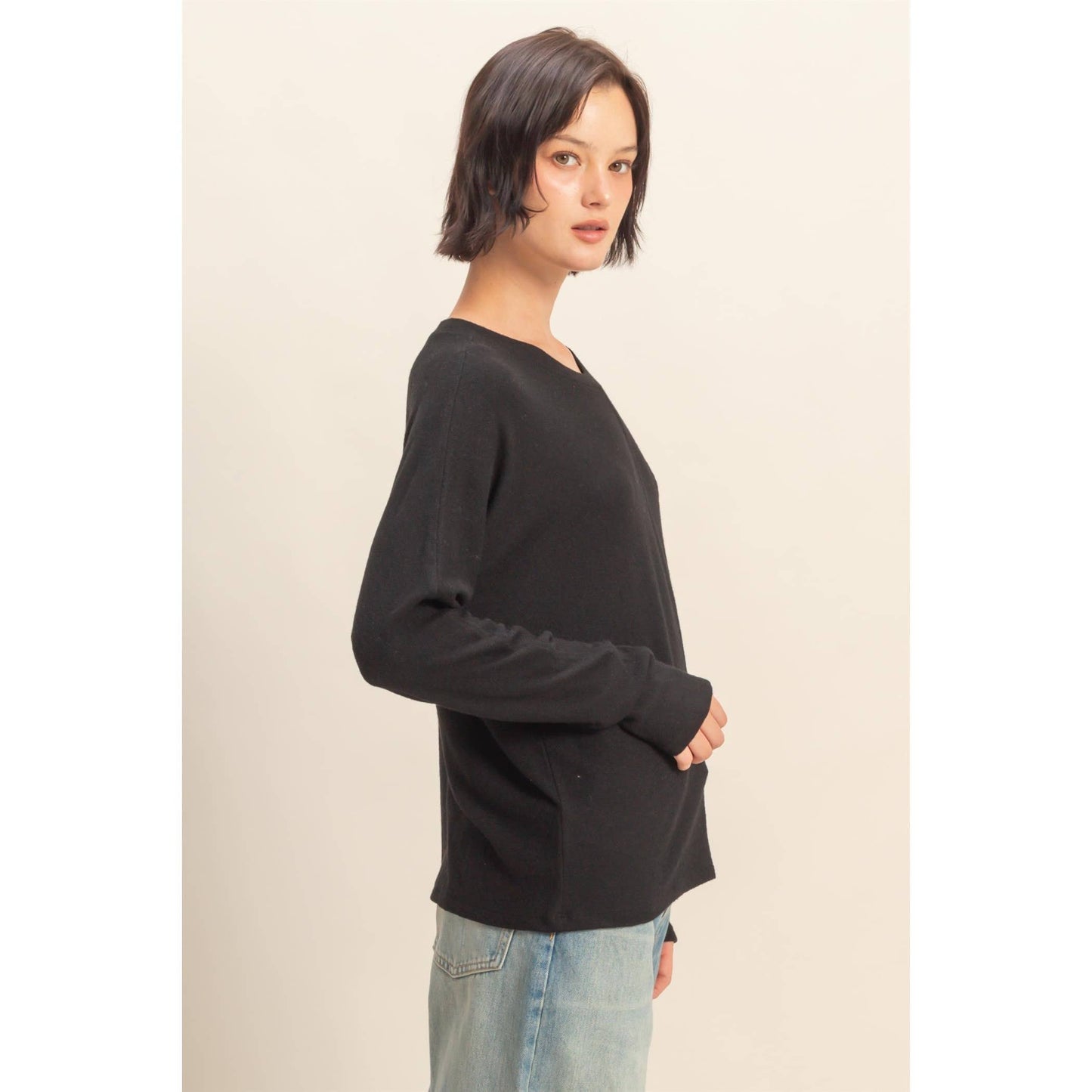 Center Seam Long Sleeve Top HYFVE