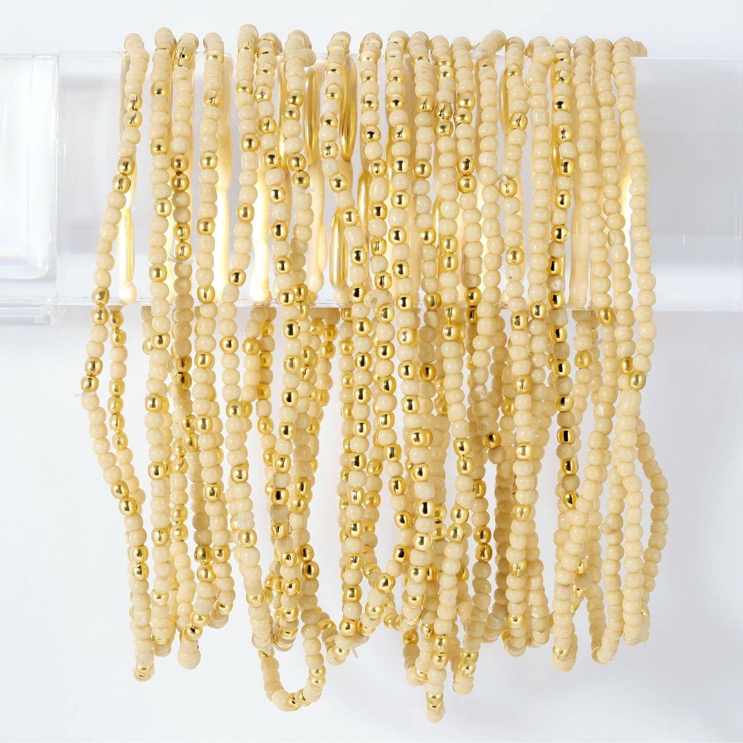 Splendid Iris - Stretch Seed Bead Solid Game Day Bracelets - 926 West