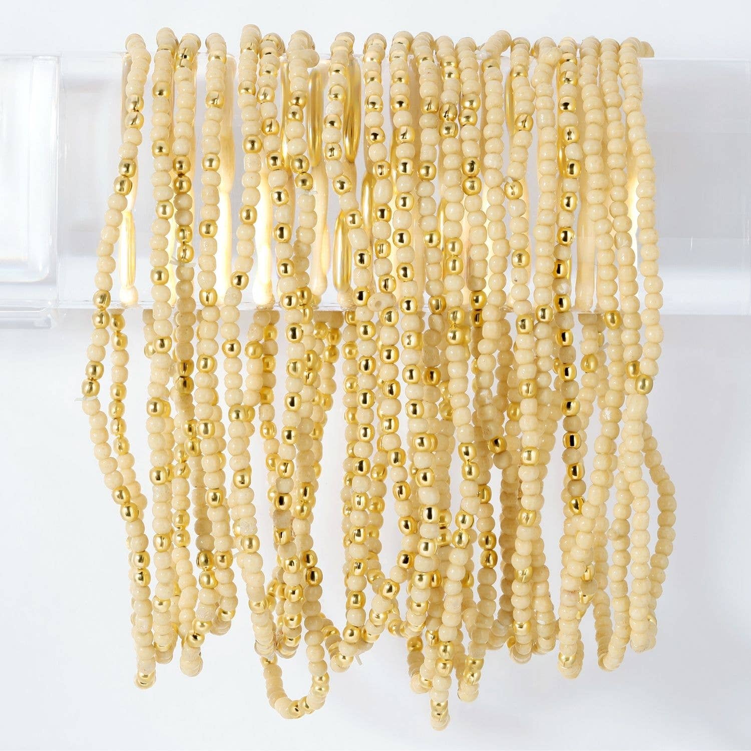 Splendid Iris - Stretch Seed Bead Solid Game Day Bracelets - 926 West
