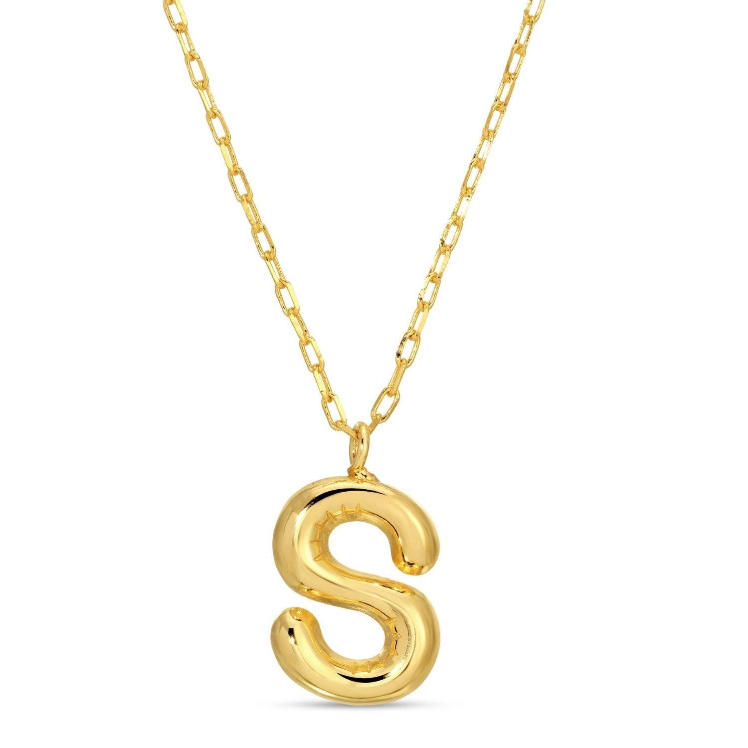 Splendid Iris - Large Balloon Initial Pendant - Assorted - 926 West
