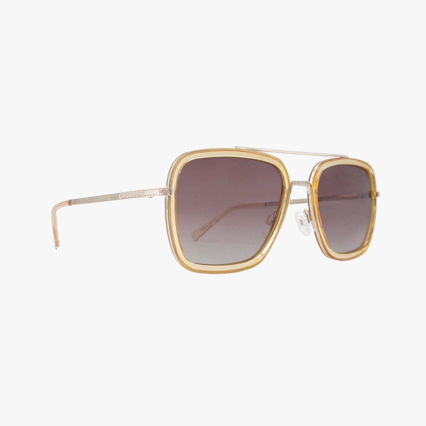 Kohv-LEX CHAMPAGNE Polarized Navigator Metal Sunglasses - 926 West