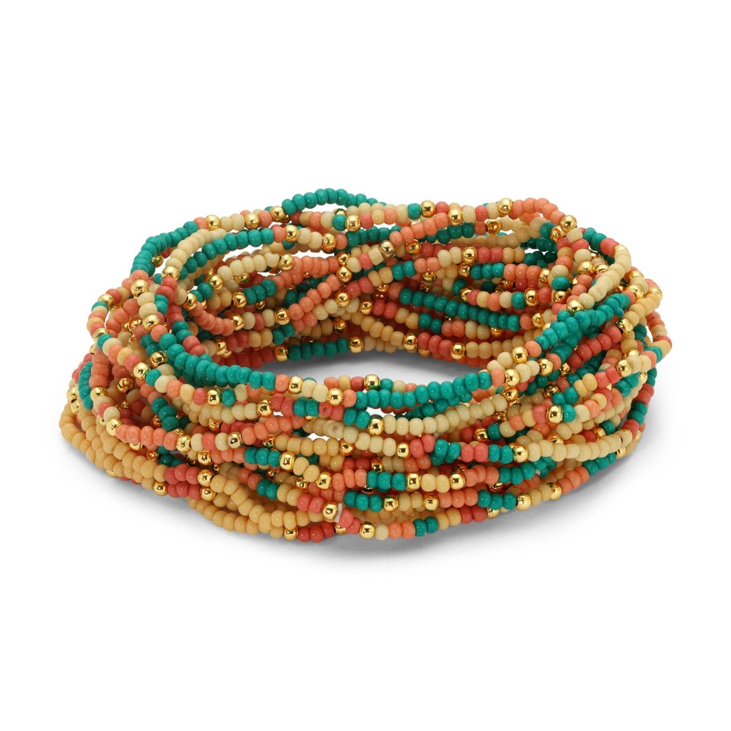 SPLENDID IRIS- Assorted 2mm Stretch Seed Bead Bracelets - 926 West