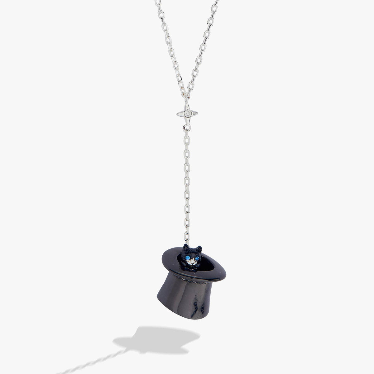 Alex & Ani Tuxedo Cat Y Necklace