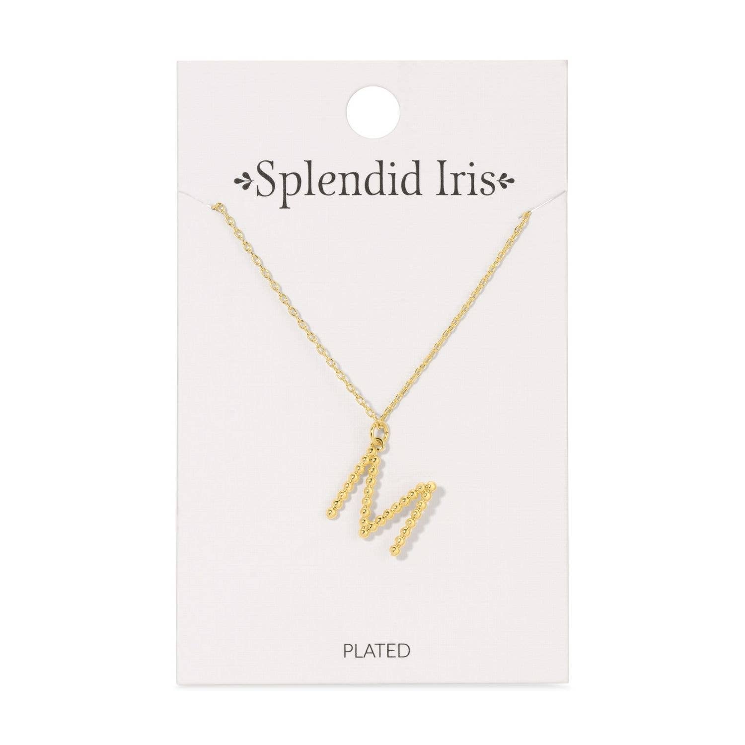Splendid Iris - Delicate Initial Pendant - Assorted - 926 West