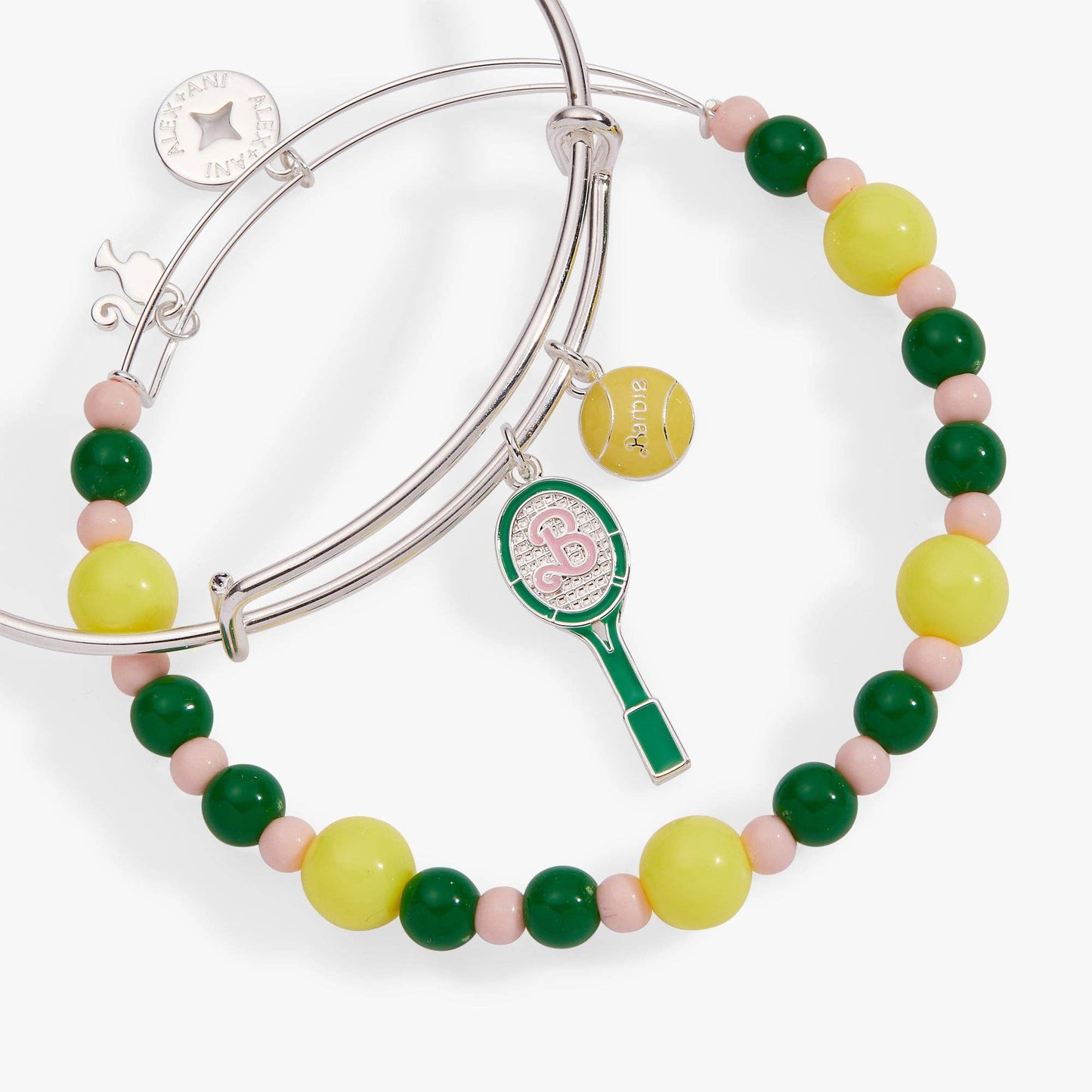 ALEX + ANI - Barbie™ Tennis Bangle, Set of 2