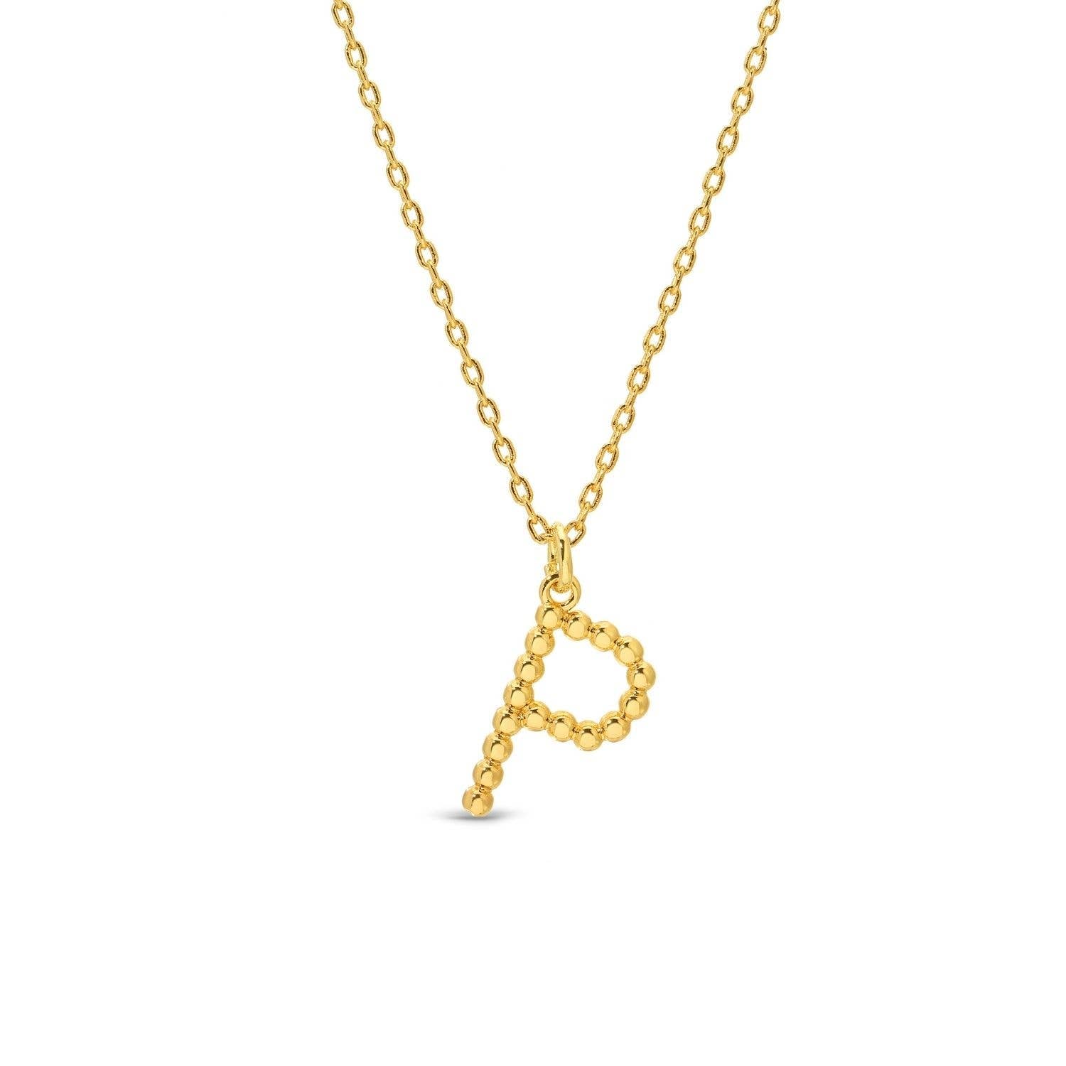 Splendid Iris - Delicate Initial Pendant - Assorted - 926 West