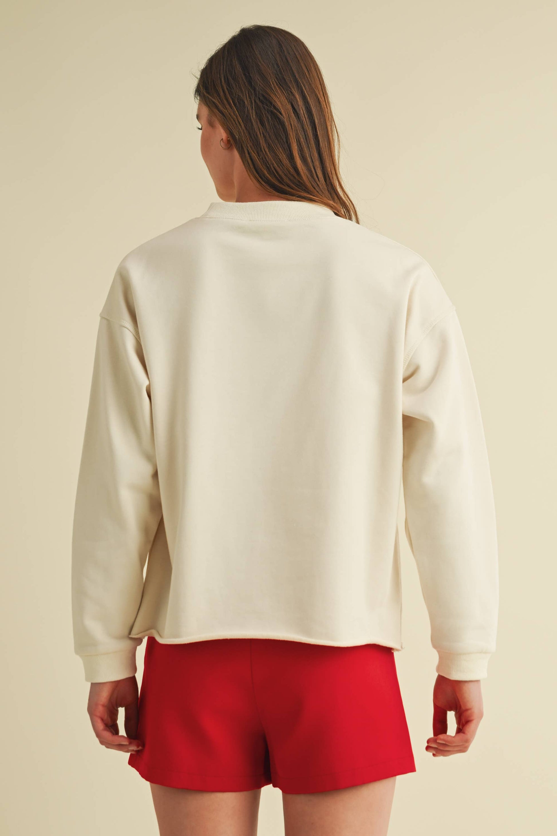 CRIMSON TIDE PRINT PULLOVER SWEATER Cloud Ten