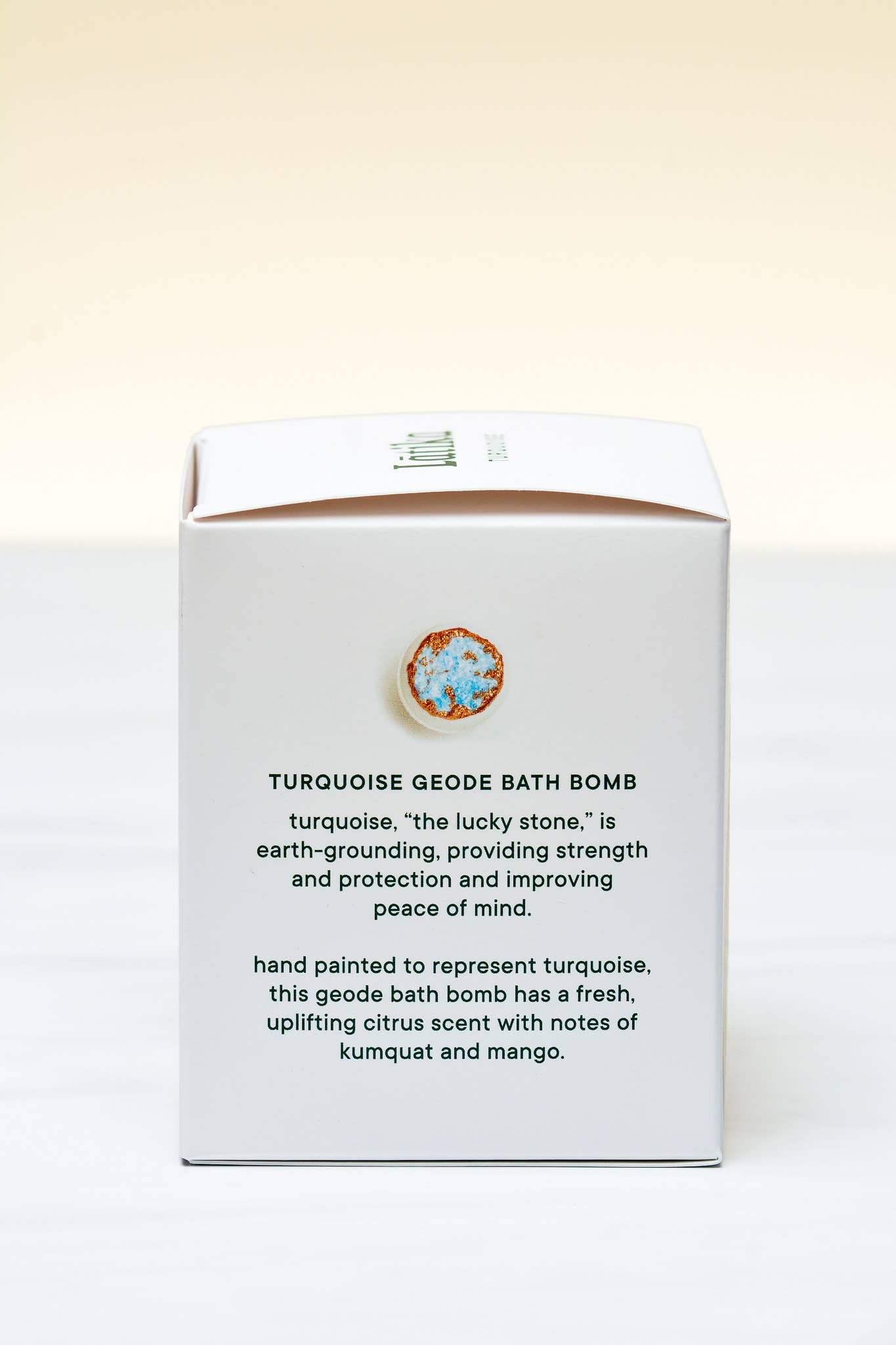 Crystal bath bomb 🌸 Wellness gift - Turquoise, Blue + Gold Latika Beauty