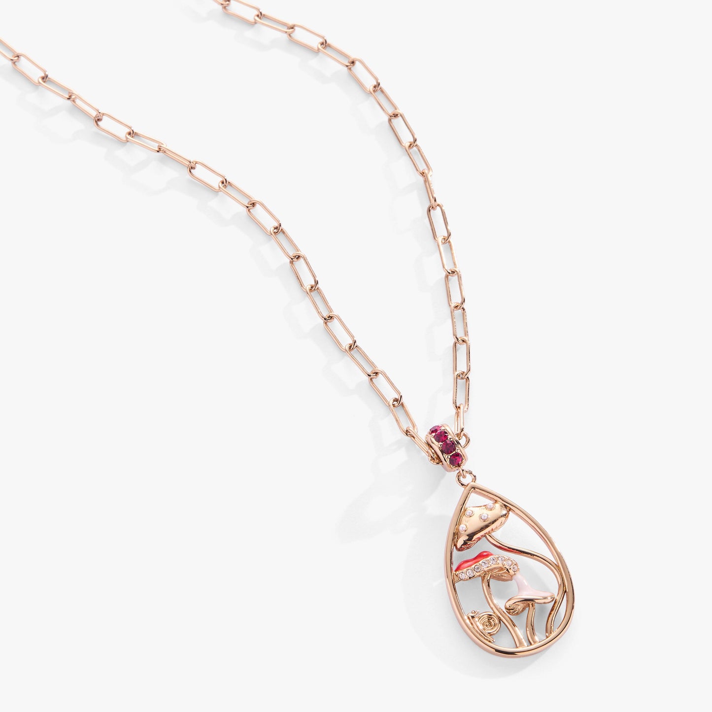 ALEX + ANI - Mushroom Pendant Necklace