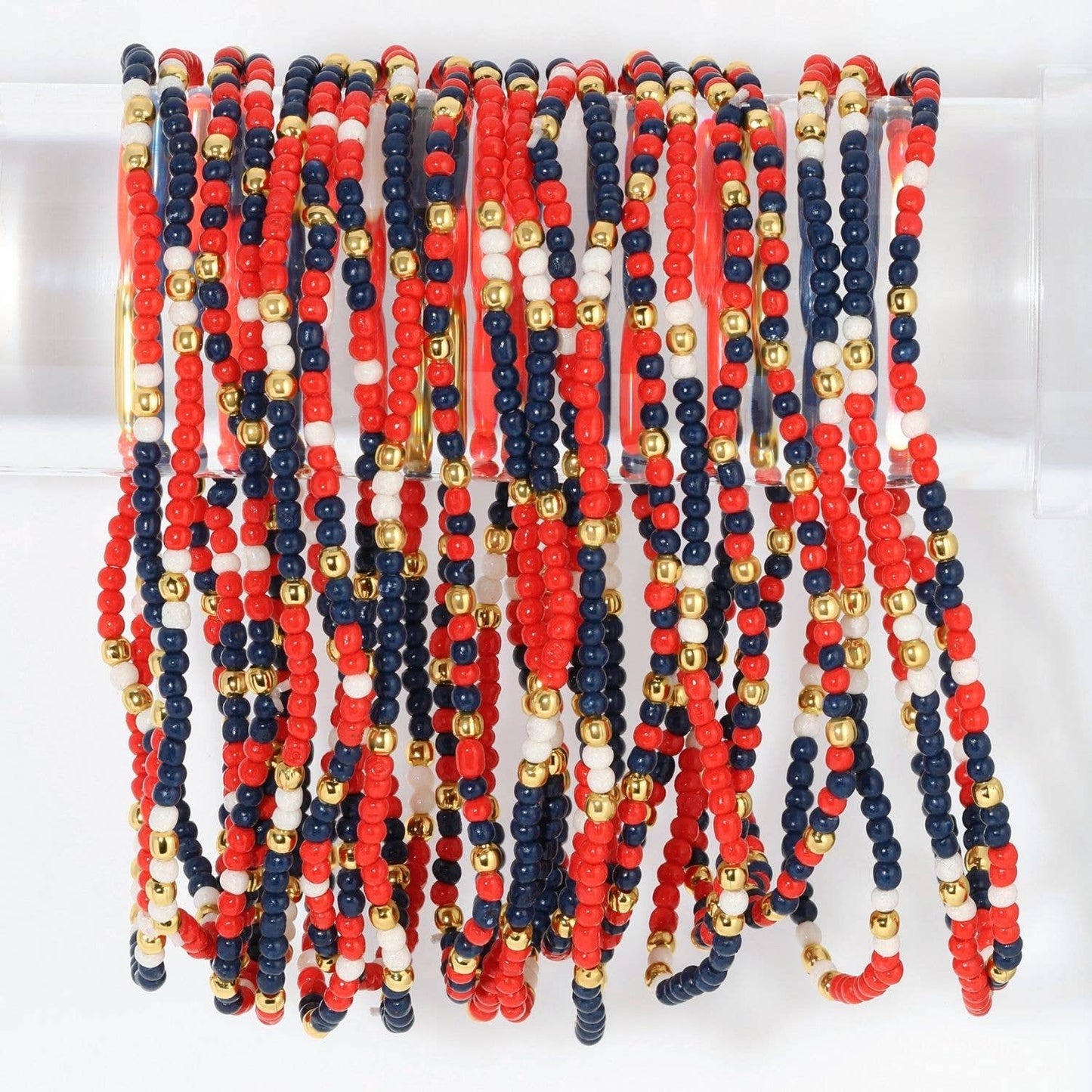 VR -Stretch Seed Bead GAME DAY Bracelets B14 - 926 West