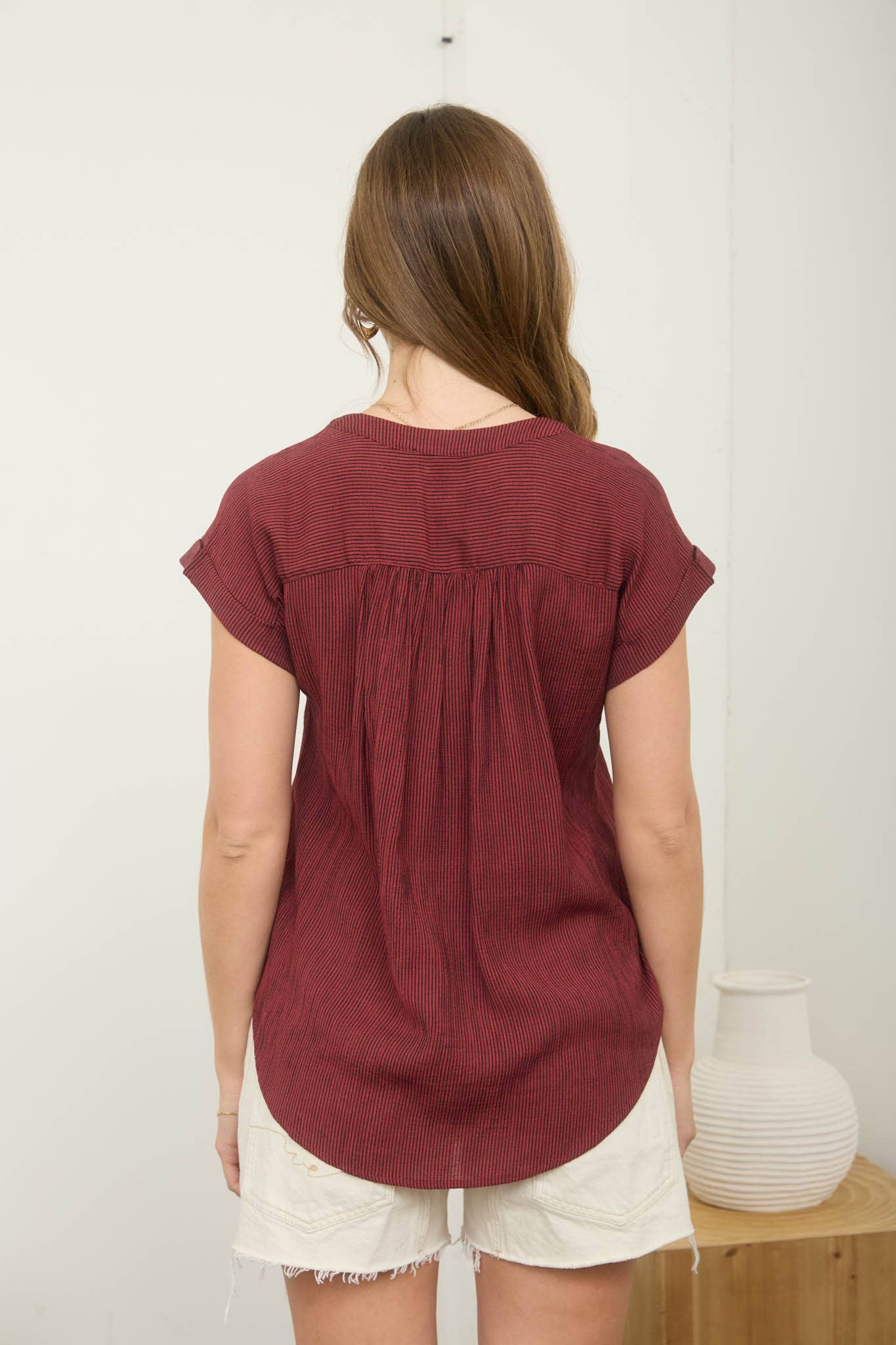 BLU PEPPER - INSTRIPE SHORT CUFF SLEEVE BUTTON DOWN SHIRT - 926 West