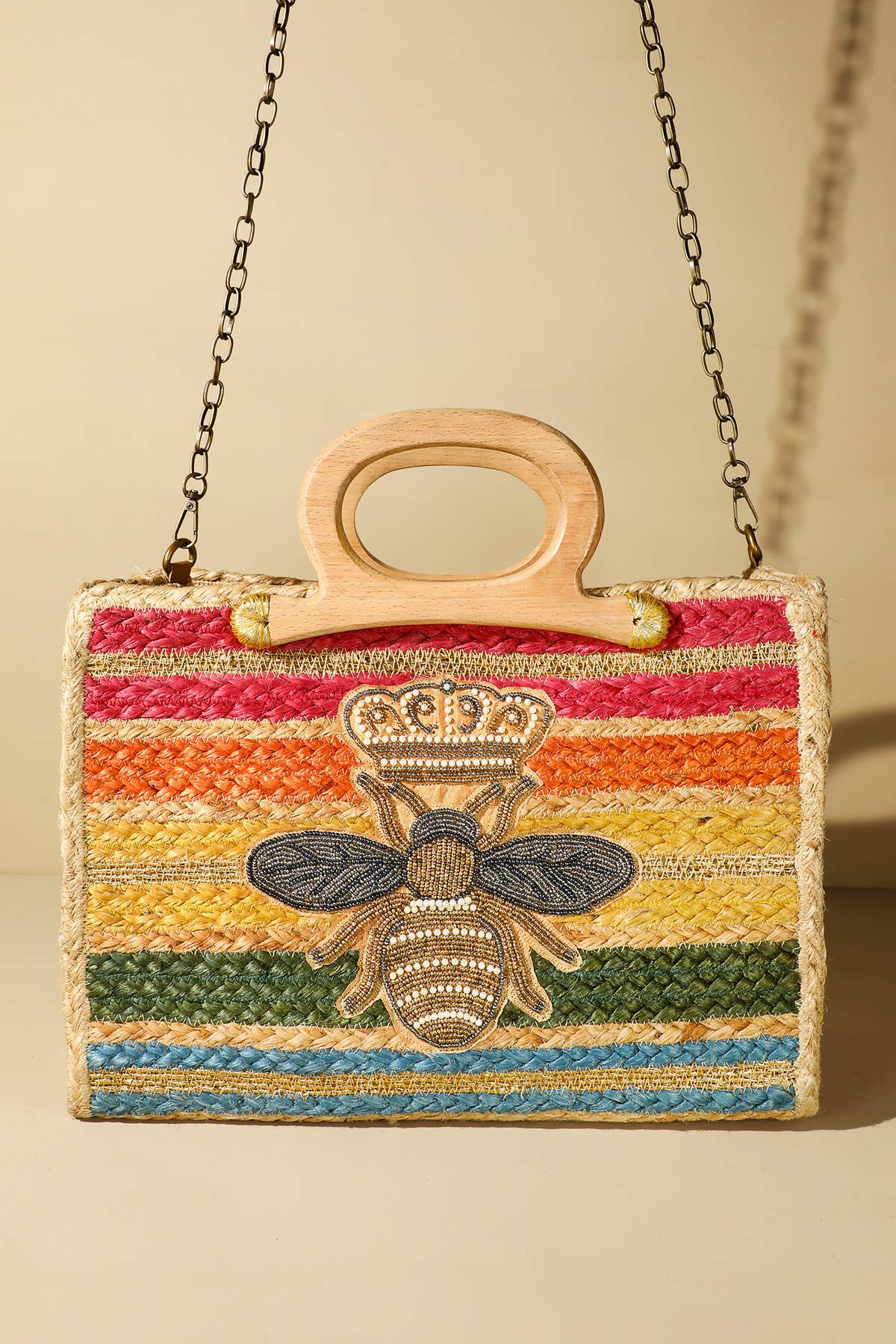 Azure-Bee Jute Tote Bag Urbanista