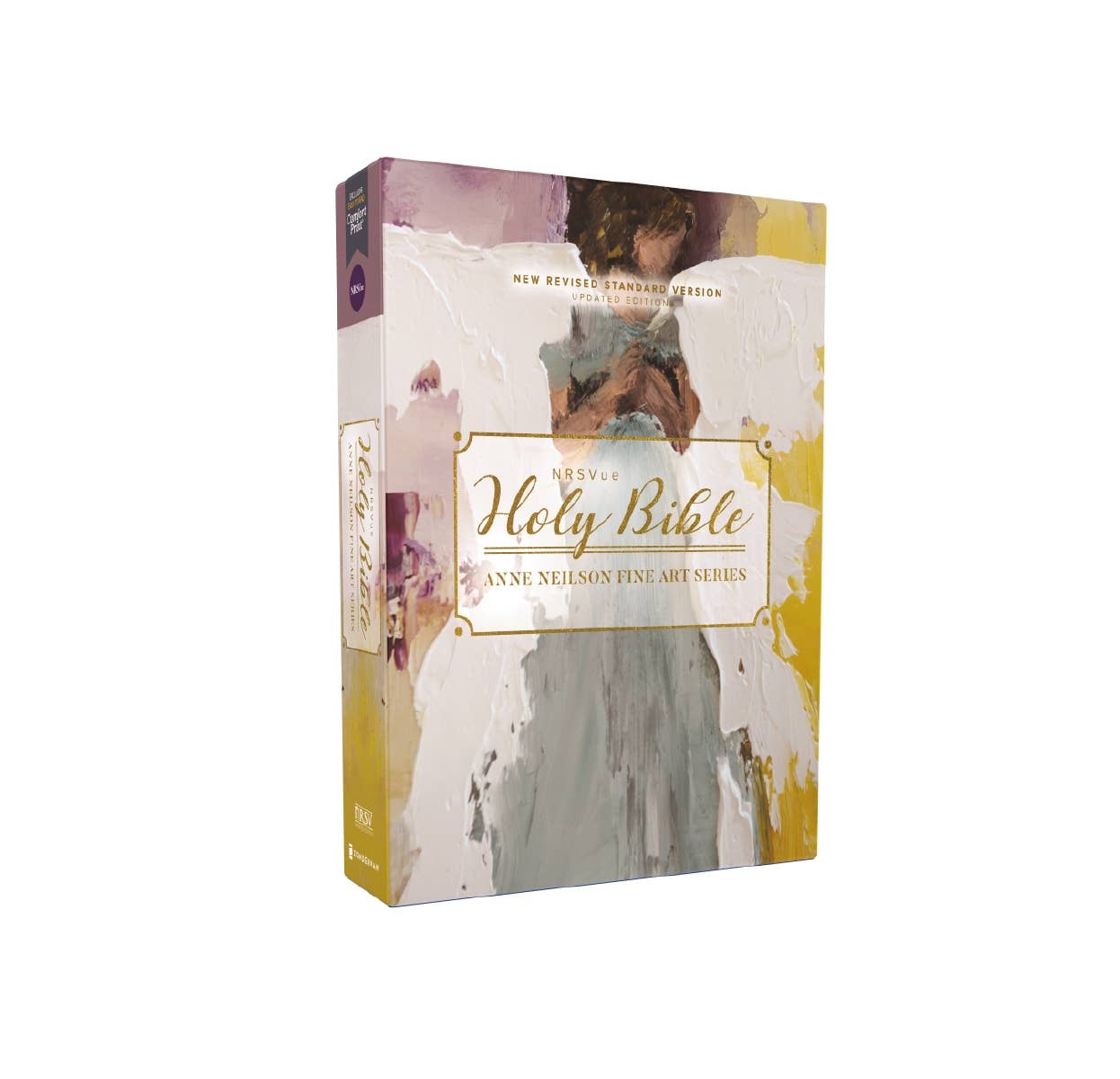 NRSVue Bible Anne Neilson Angel Art Leathersoft Multi-Purple