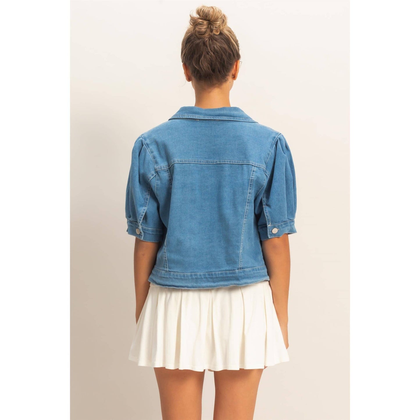 HYFVE Enzyme Washed Denim Jacket Vintage Feel Classic