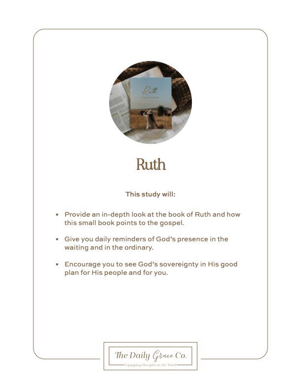 Ruth Study | Fields of Grace The Daily Grace Co