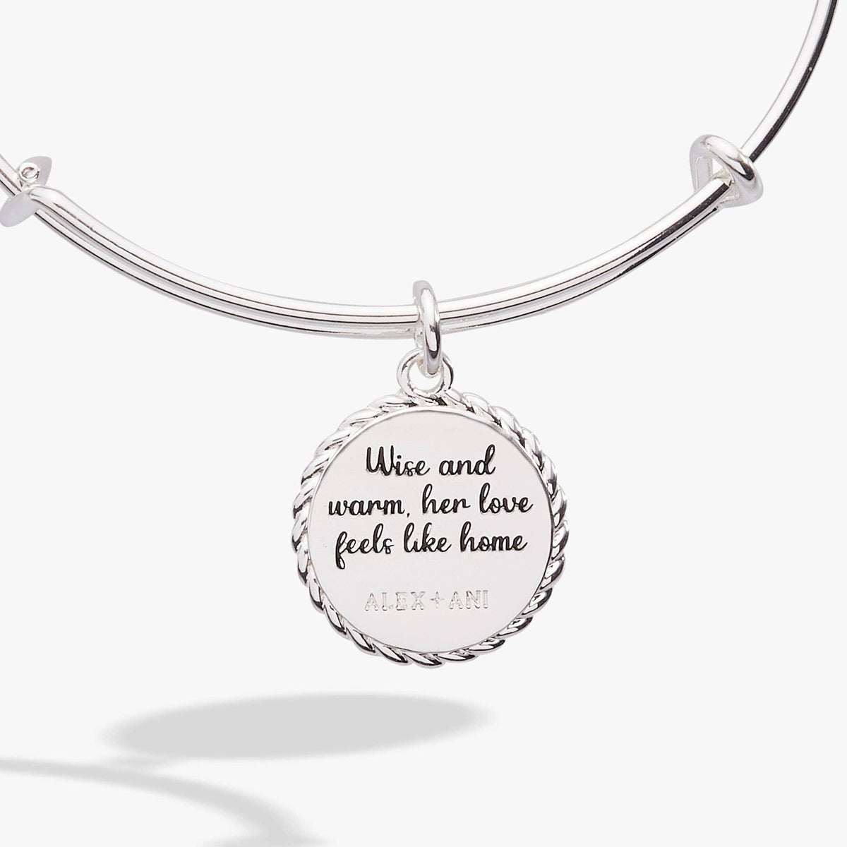 Alex & Ani Grandma 'Wise And Warm, Her Love Feels Like Home' Charm Bangle