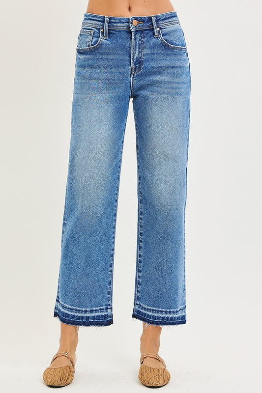 RISEN JEANS- Slouchy Cropped Boyfriend Jeans - 926 West