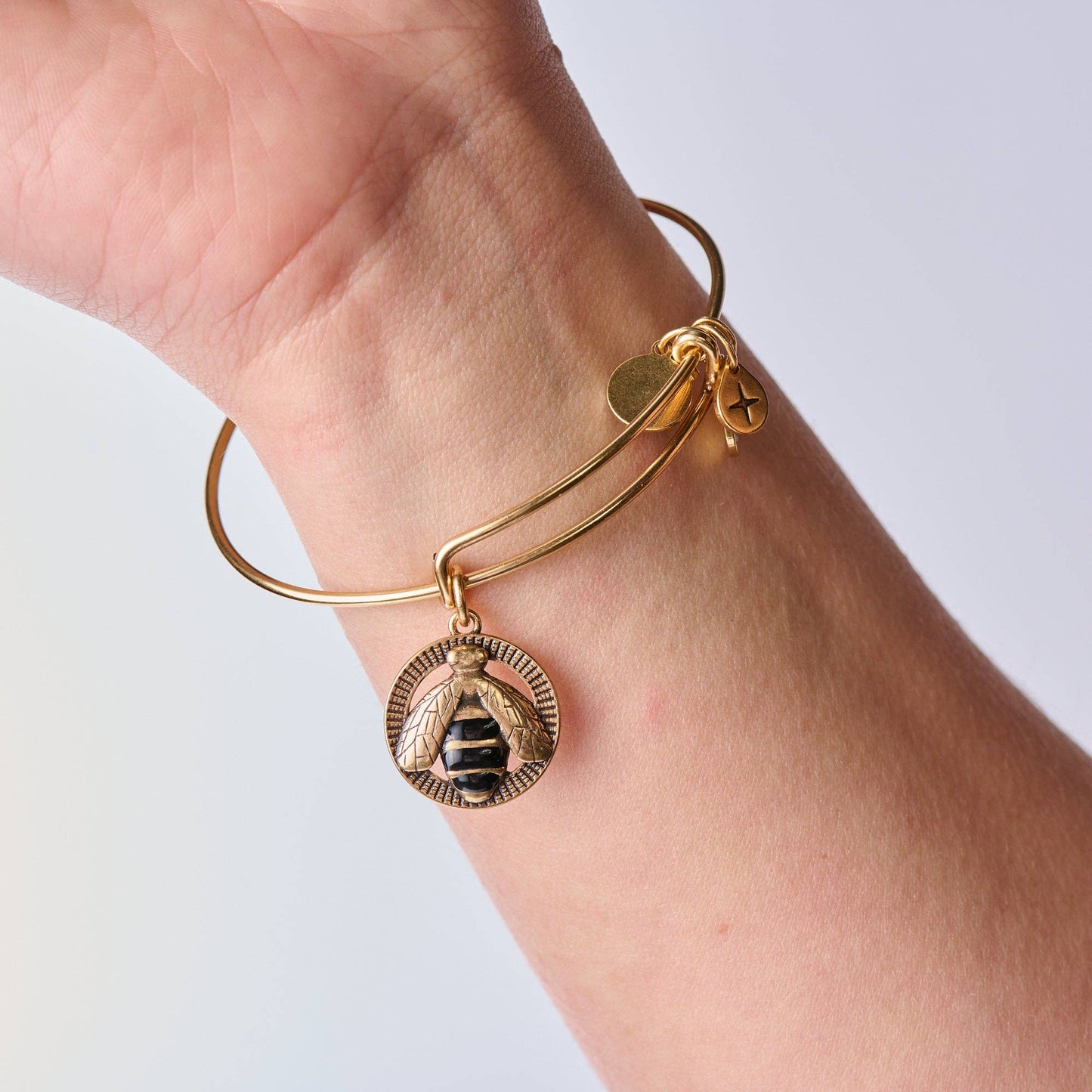 ALEX + ANI - Bee Charm Bangle