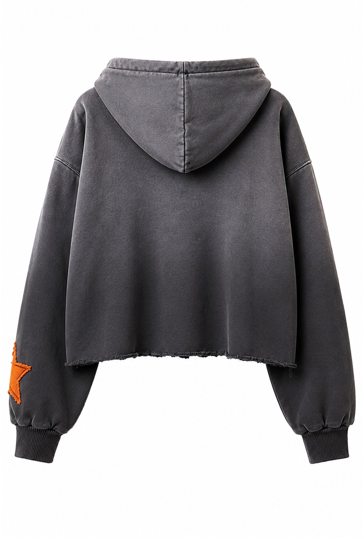 Star Stay Golden Dip-dye Crop Hoodie