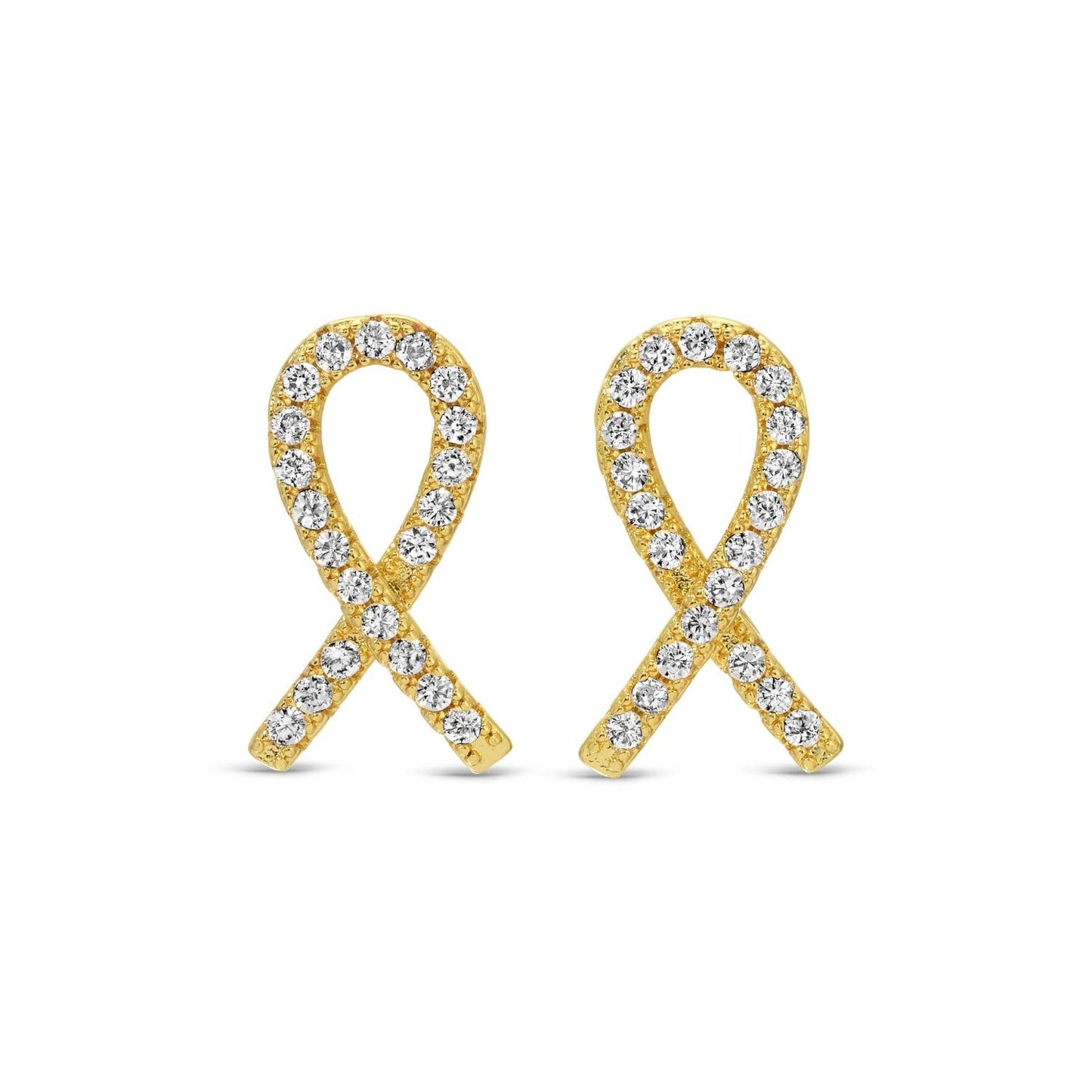 SPLENDID IRIS - Pave Ribbon Studs On Velvet Gift Tag - 926 West