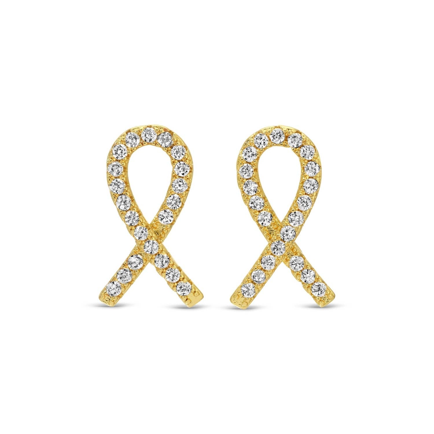 SPLENDID IRIS - Pave Ribbon Studs On Velvet Gift Tag - 926 West