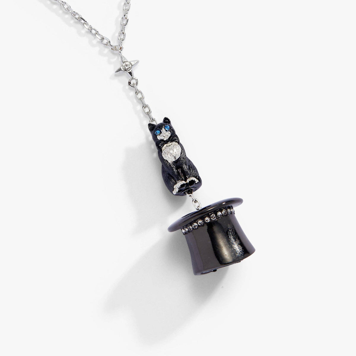 Alex & Ani Tuxedo Cat Y Necklace