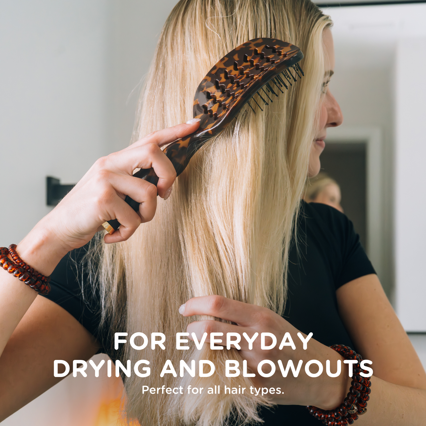 Teleties - Vented Hair Brush | Tortoise