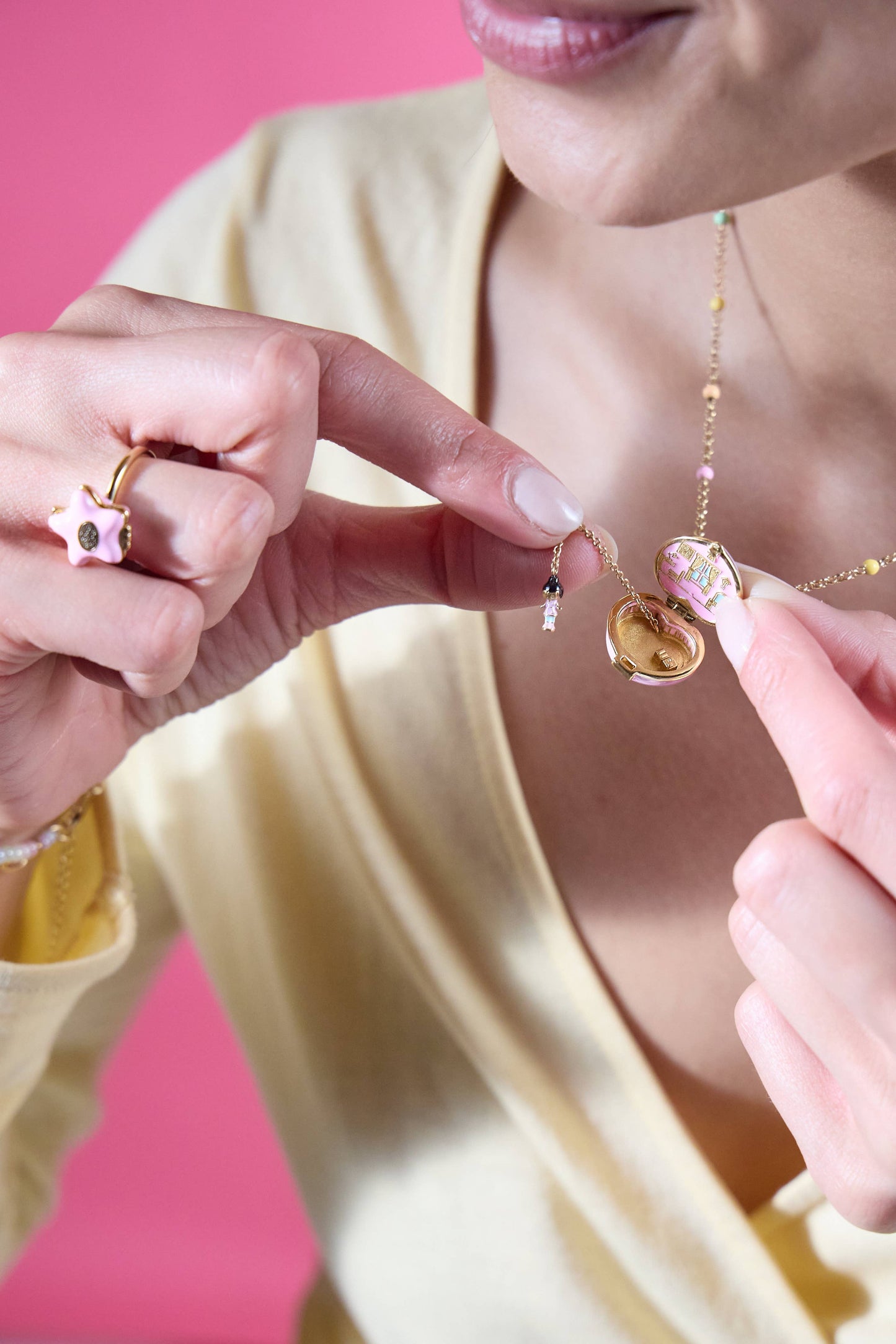 ALEX + ANI - Polly Pocket™ House Locket Necklace