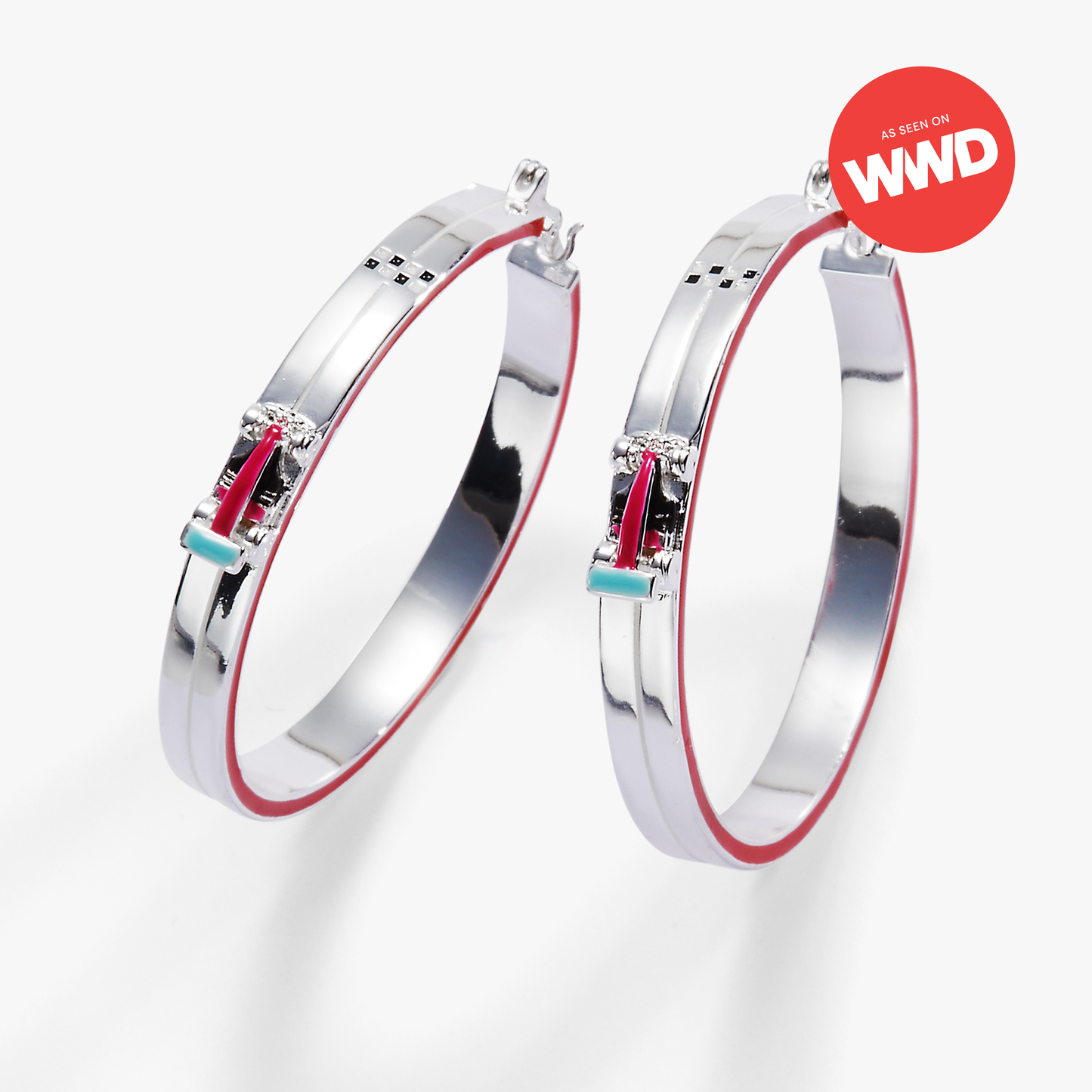 ALEX + ANI - Hot Wheels™ Racecar Hoop Earrings