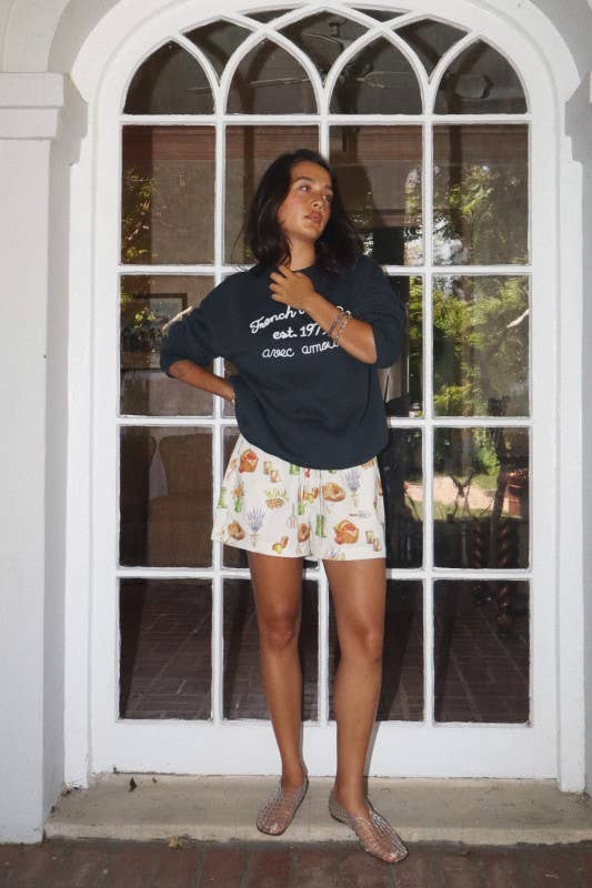 French Vintage Graphic Sweatshirt