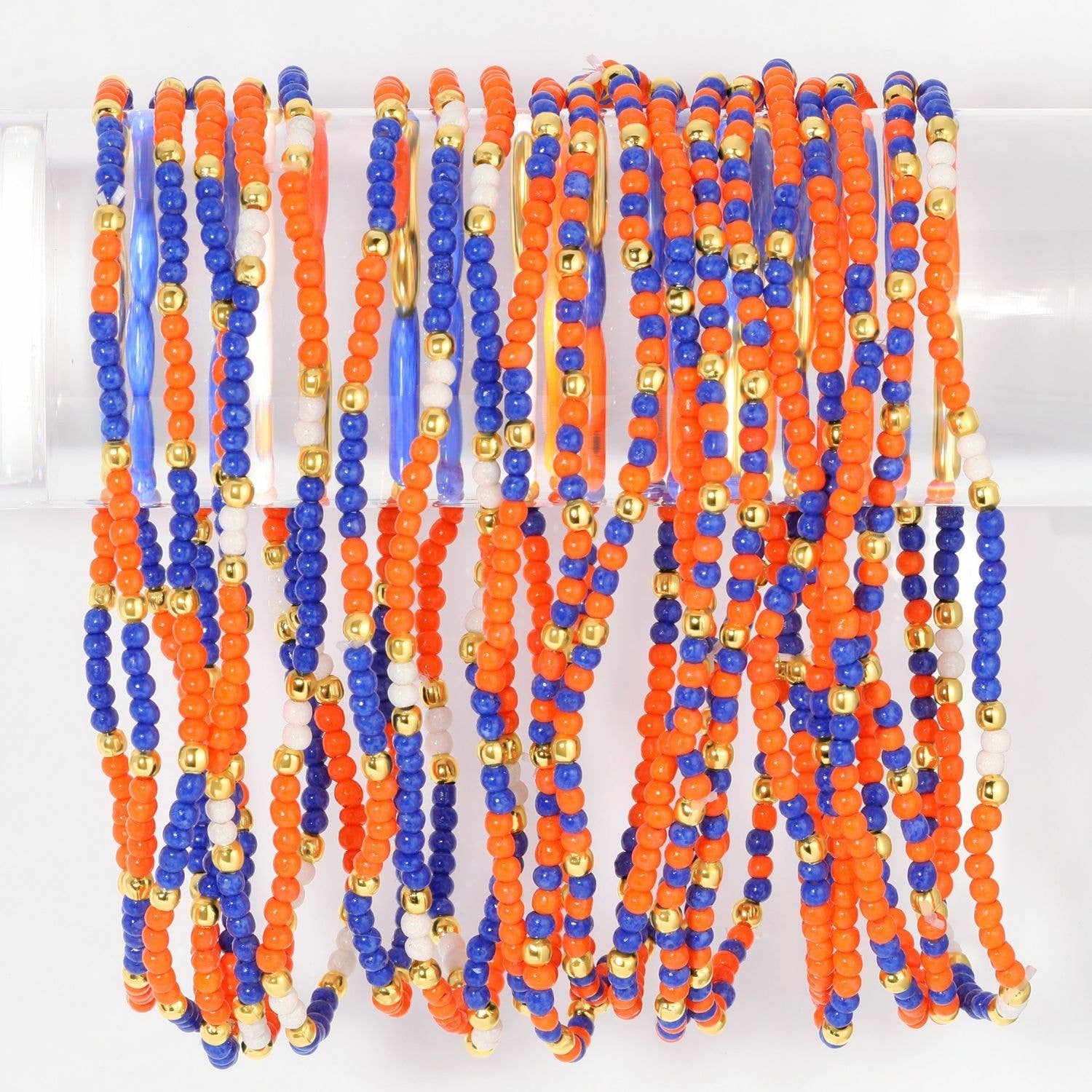 VR -Stretch Seed Bead GAME DAY Bracelets B14 - 926 West
