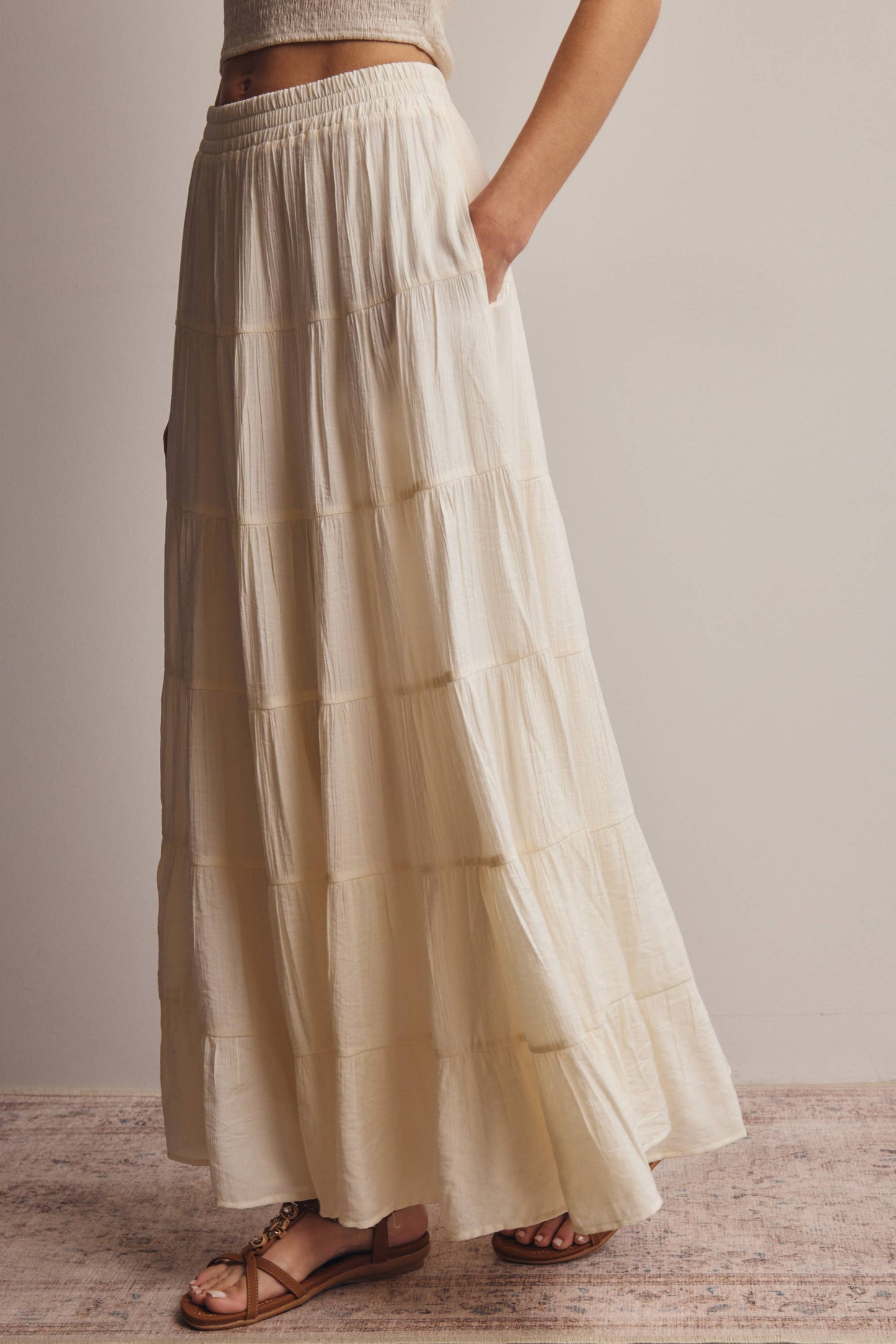 Tiered Maxi Skirt FSK0015