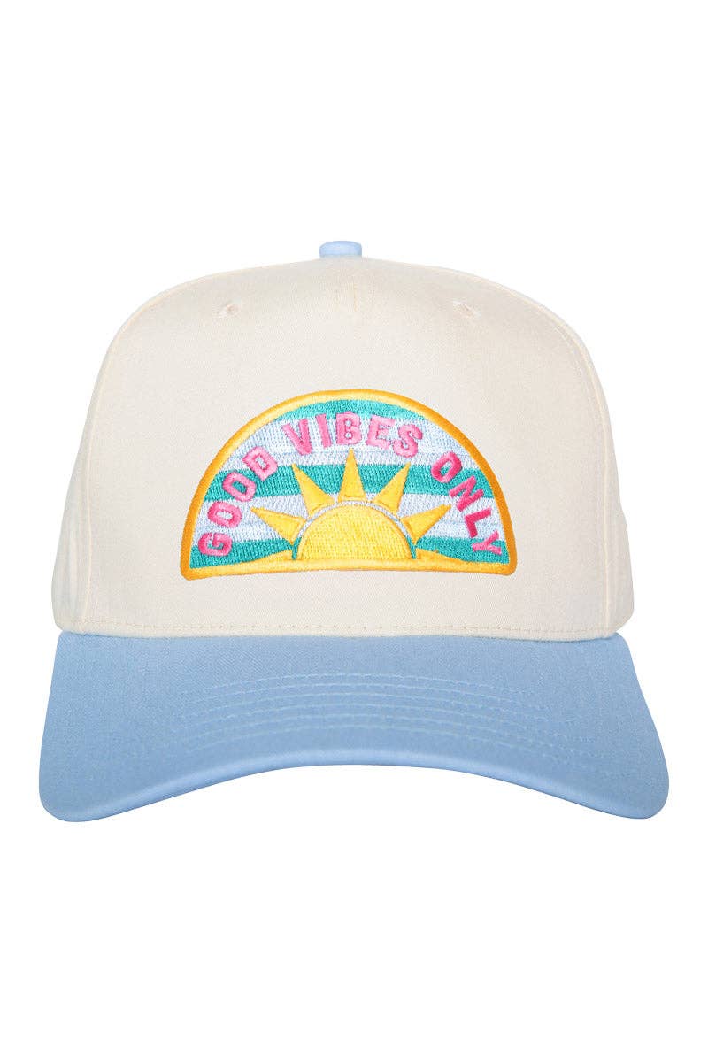 Good Vibes Only Patch Vintage Hat Katydid