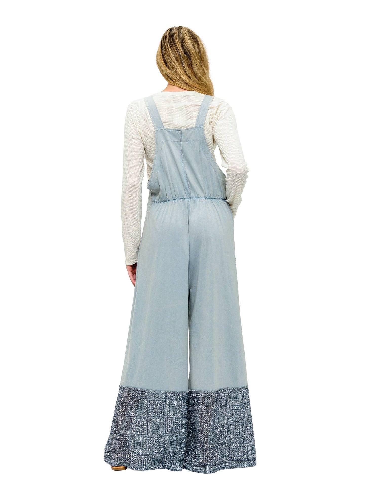 Overall Boho Ruffled Floral Lace Patches