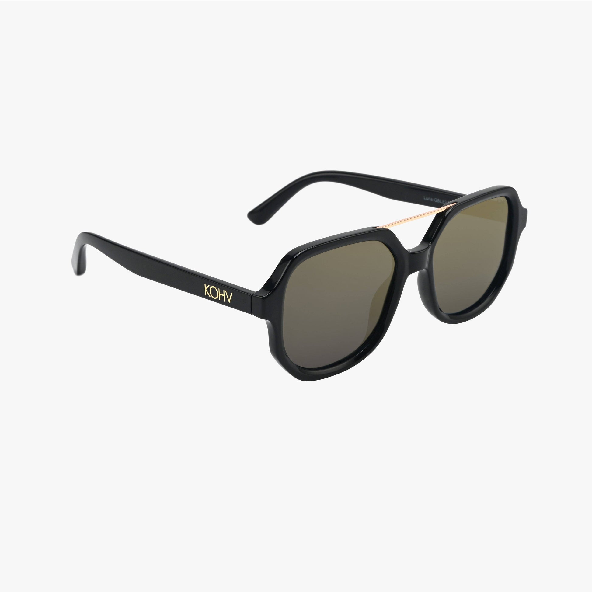 Kohv-LUNA BRONZE Polarized Square Designer Fashion Sunglasses - 926 West