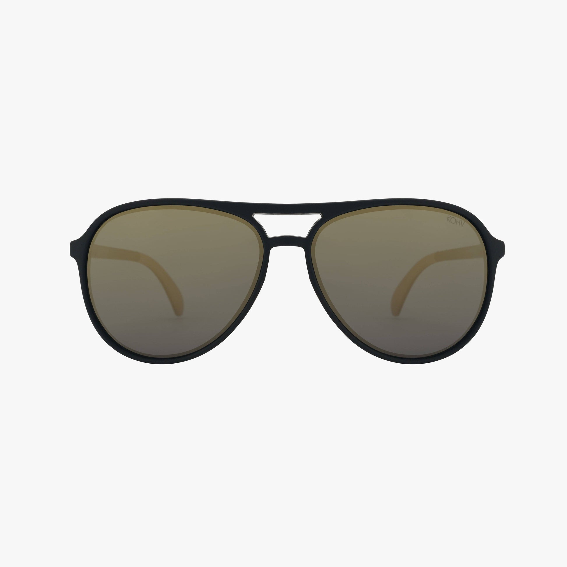 Kohv-DASH BRONZE Polarized Active Soft Rubber Aviator Sunglasses - 926 West