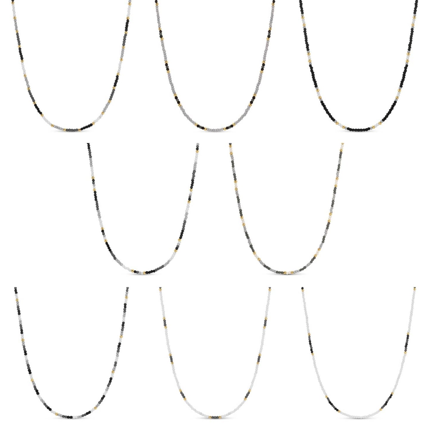 Splendid Iris - Delicate Seed Bead Necklaces - Assorted - 926 West