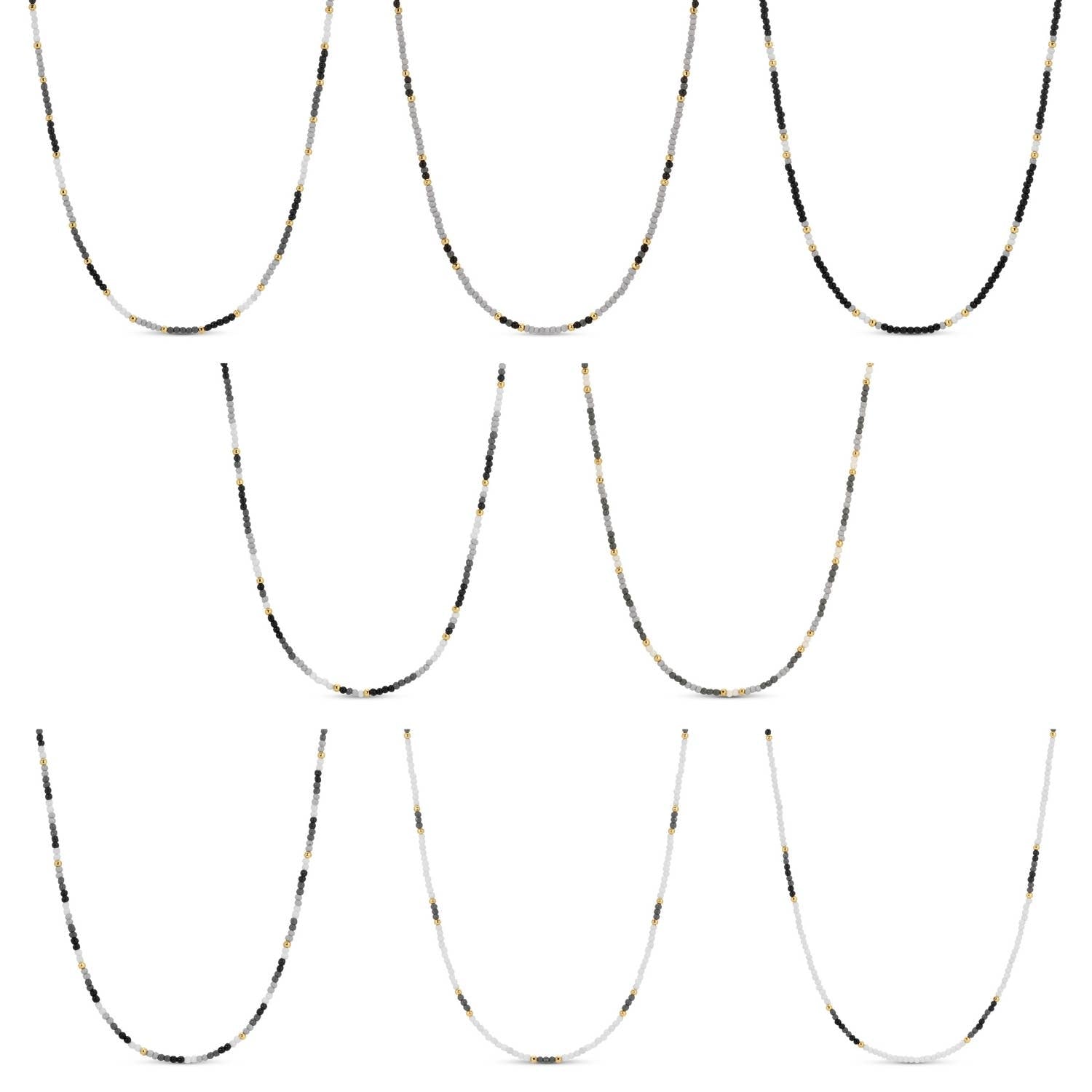 Splendid Iris - Delicate Seed Bead Necklaces - Assorted - 926 West