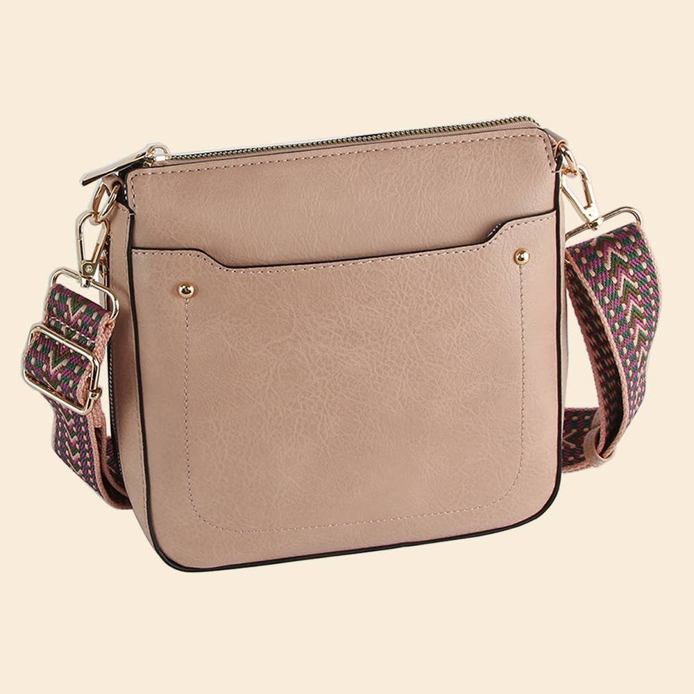 Boho Strap Faux Leather Crossbody Messenger Bag Anarchy Street