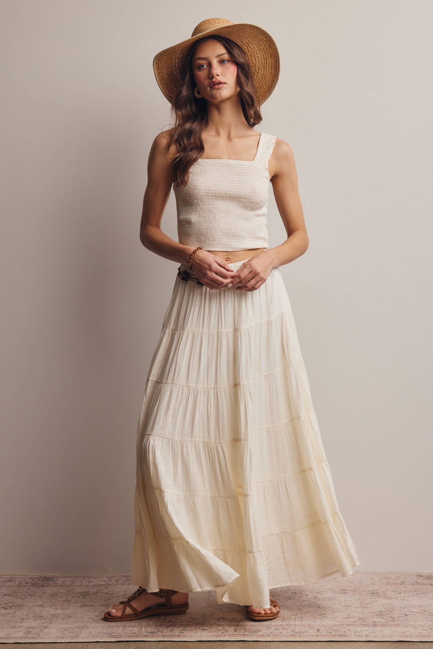 Tiered Maxi Skirt FSK0015