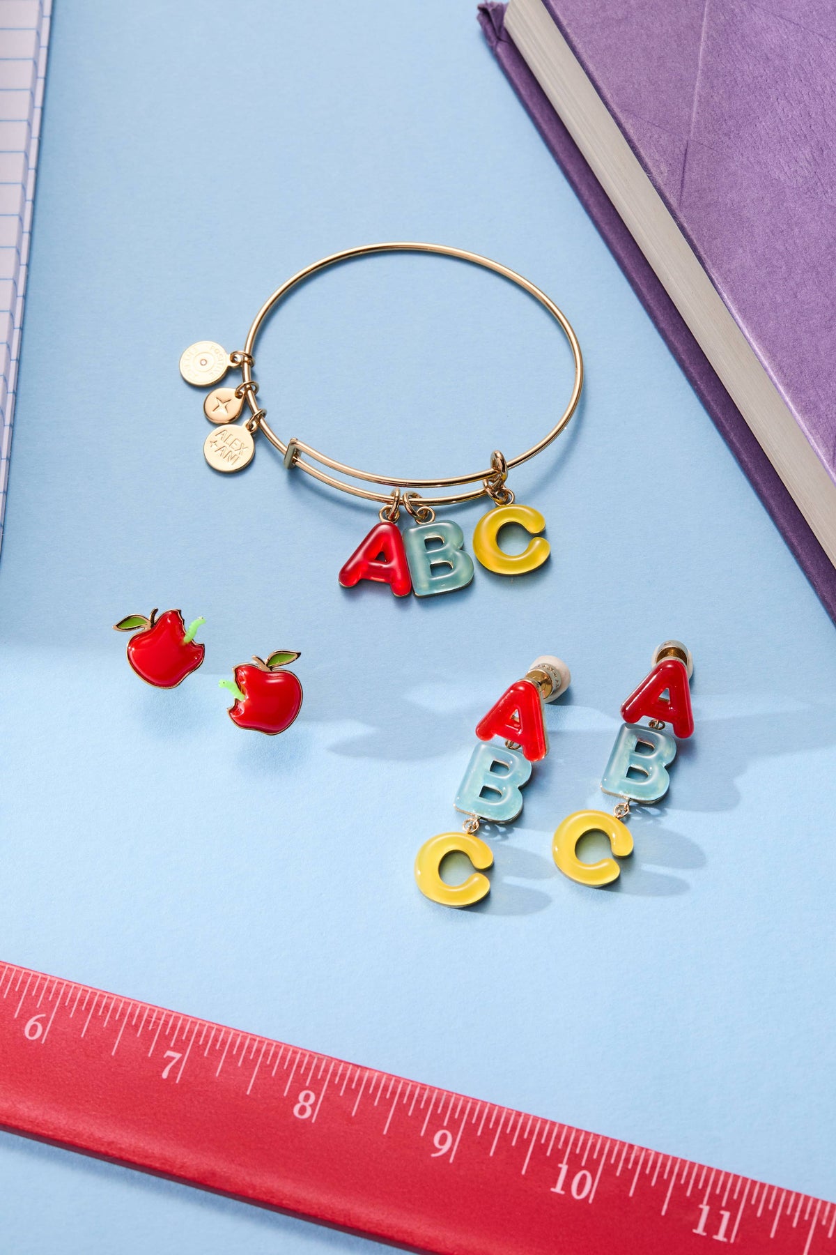 Alex & Ani Apple Stud Earrings