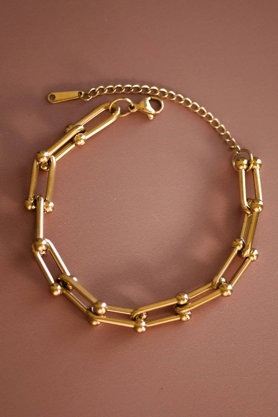 18K Gold Plated Waterproof Stainless Steel Chain Bracelet - 926 West