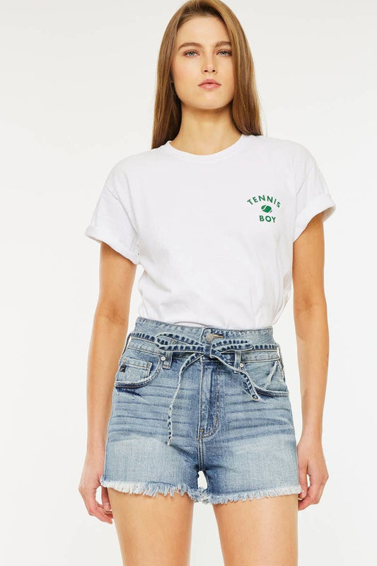 Sunflower -ULTRA HIGH RISE DENIM SHORTS MEDIUM WASH 926 WEST