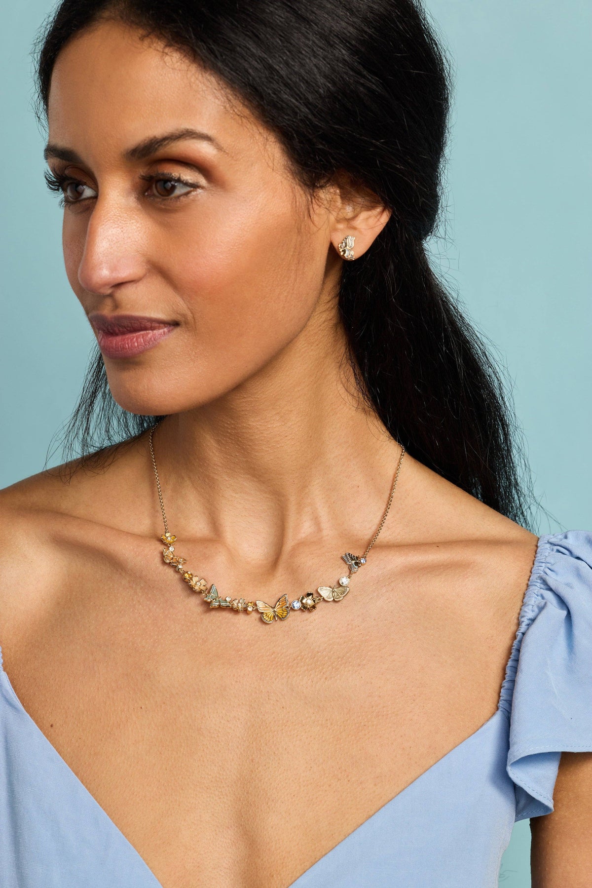 Alex & Ani New York Botanical Garden® Butterfly Earring