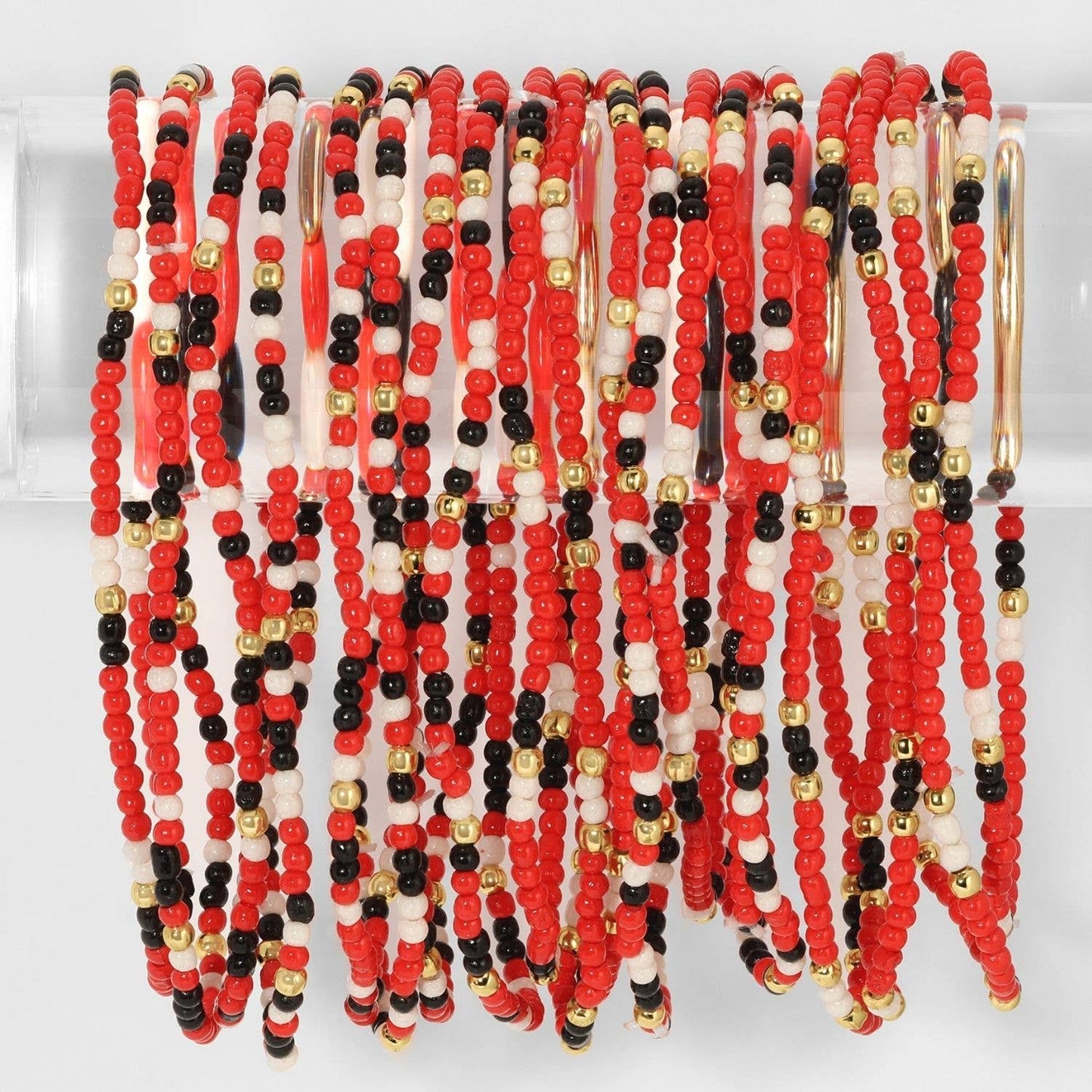 VR -Stretch Seed Bead GAME DAY Bracelets B14 - 926 West