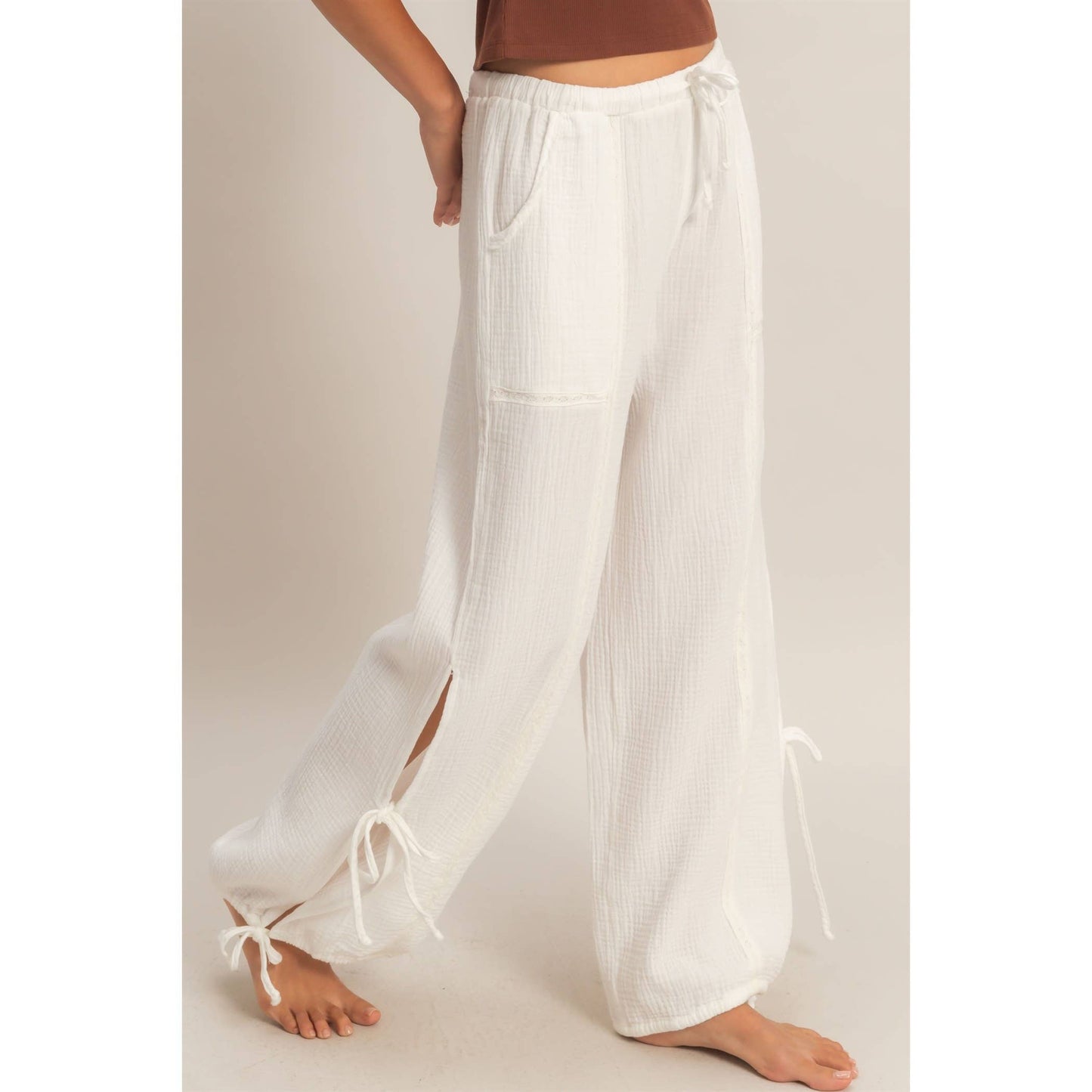 HYFVE - Gauze Drawstring Jogger Pants