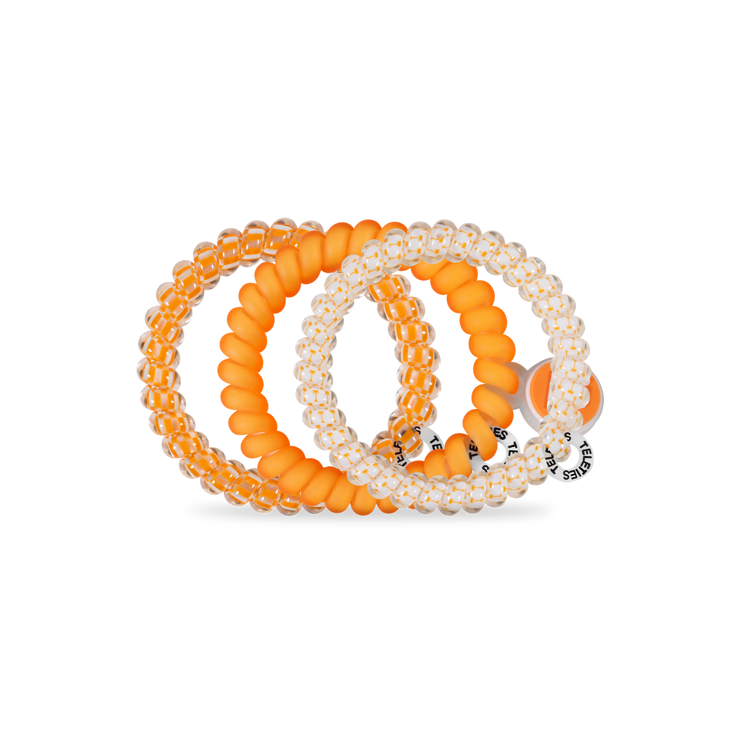 Spiral Hair Coils | Small | Go Vols! Hair Ties TELETIES