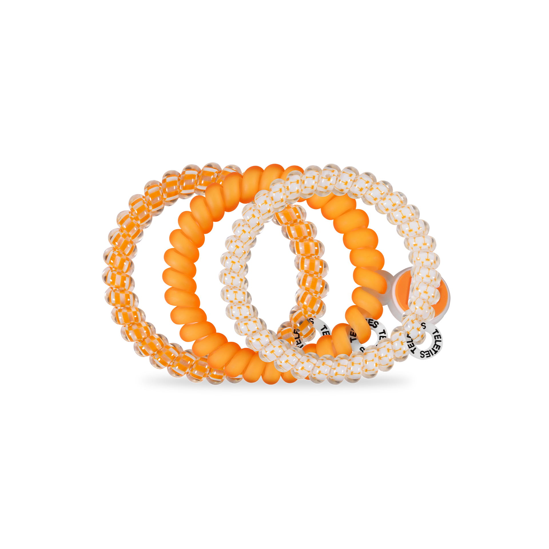 Spiral Hair Coils | Small | Go Vols! Hair Ties TELETIES